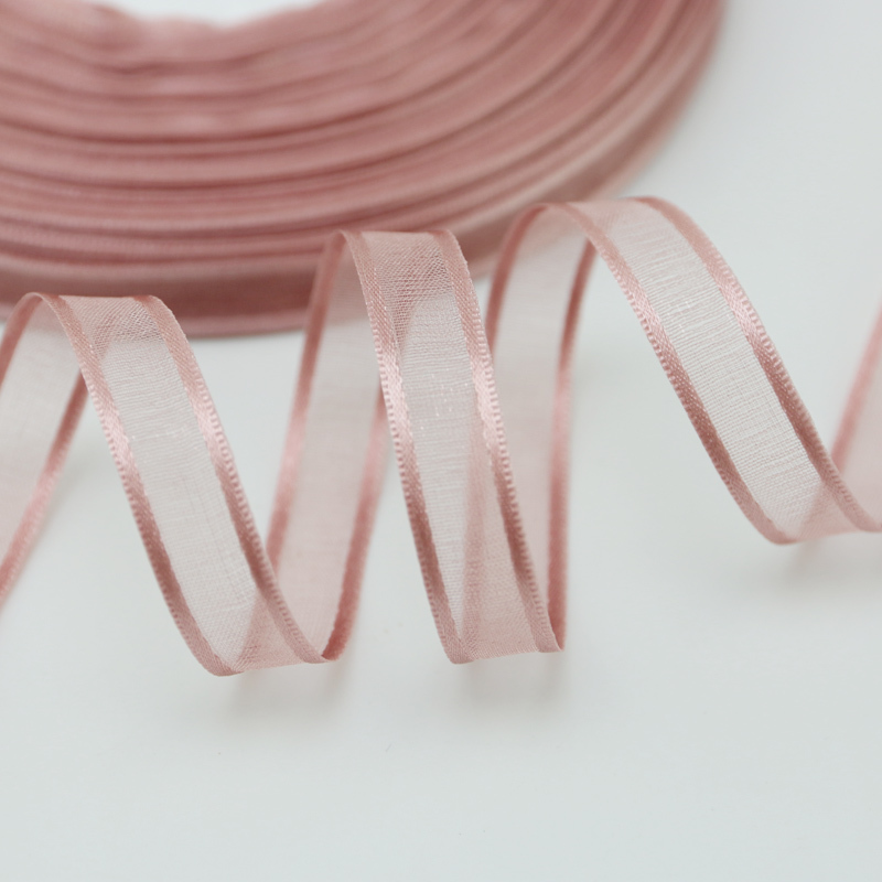 Ribbon Organza Roll - (50 หลา/ม้วน) 3/8 ''(10 มม.) Broadside