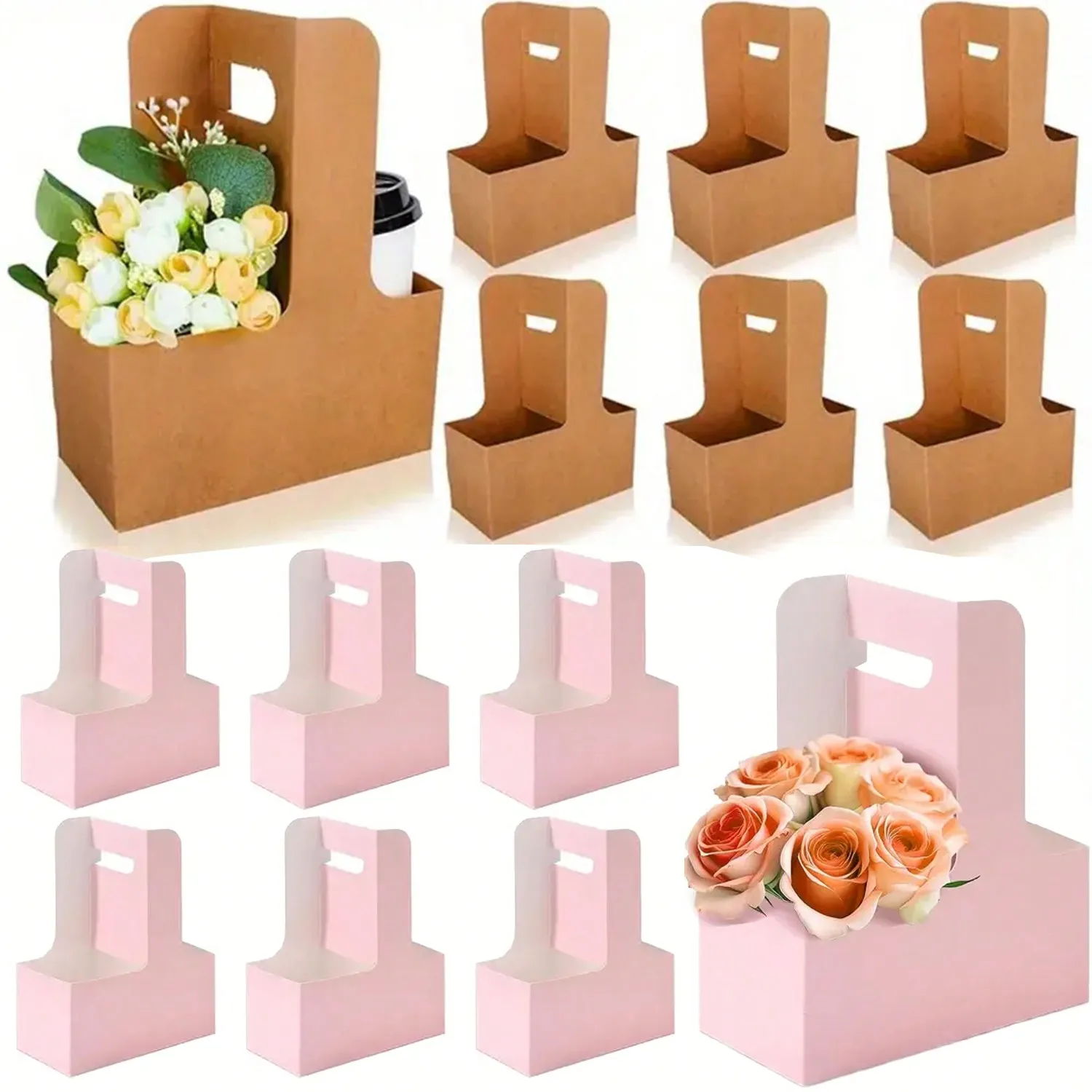 Flower Wrap Kraft - กระดาษคราฟท์ดอกไม้ช่อดอกไม้ถุงของขวัญวัสดุกระดาษ, จับผู้ให้บริการเครื่องดื่มสําหรับห่อดอกไม้กล่องบรรจุที่ใส่กระดาษตะกร้า