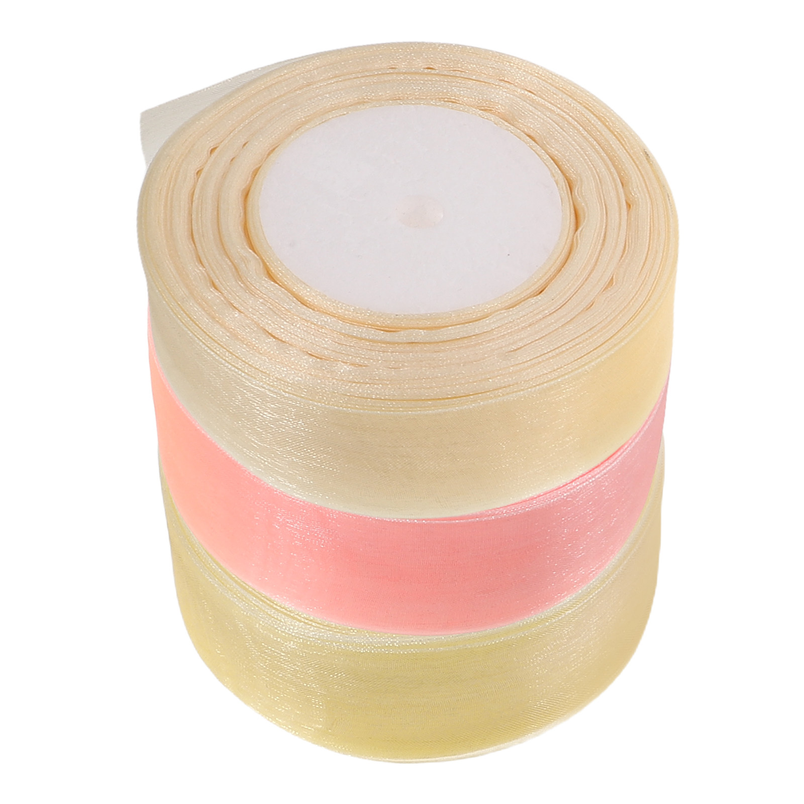 Ribbon Organza Roll - ริบบิ้นออร์แกนซ่าแบบโปร่งใส 3 ม้วน ยาว 50 หลา