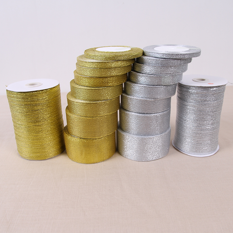 Ribbon Organza Roll - Handmade Gold และ Silver หัวหอมริบบิ้น 25