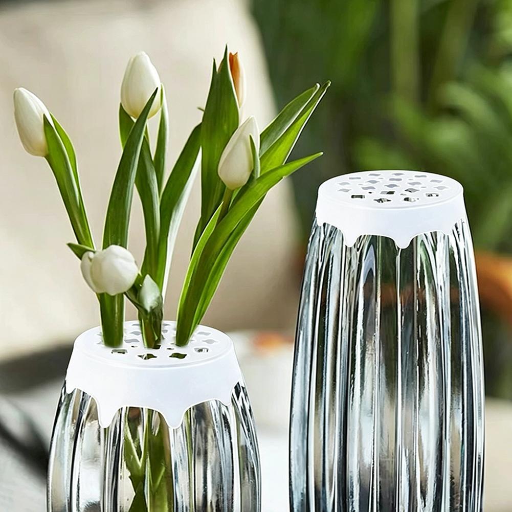 Supply For Florist - ที่วางดอกไม้ซิลิโคนแบบกึ่งโปร่งใส สำหรับจัดดอกไม้แบบอิเคบานะ รูปทรงเกลียว