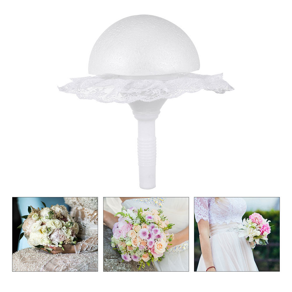 Bouquet Holder Foam - ชุดที่จับช่อดอกไม้แบบครึ่งทรงกลมสำหรับทำช่อดอกไม้เจ้าสาว DIY งานแต่งงาน งานวันเกิด งานหมั้น งานเลี้ยง