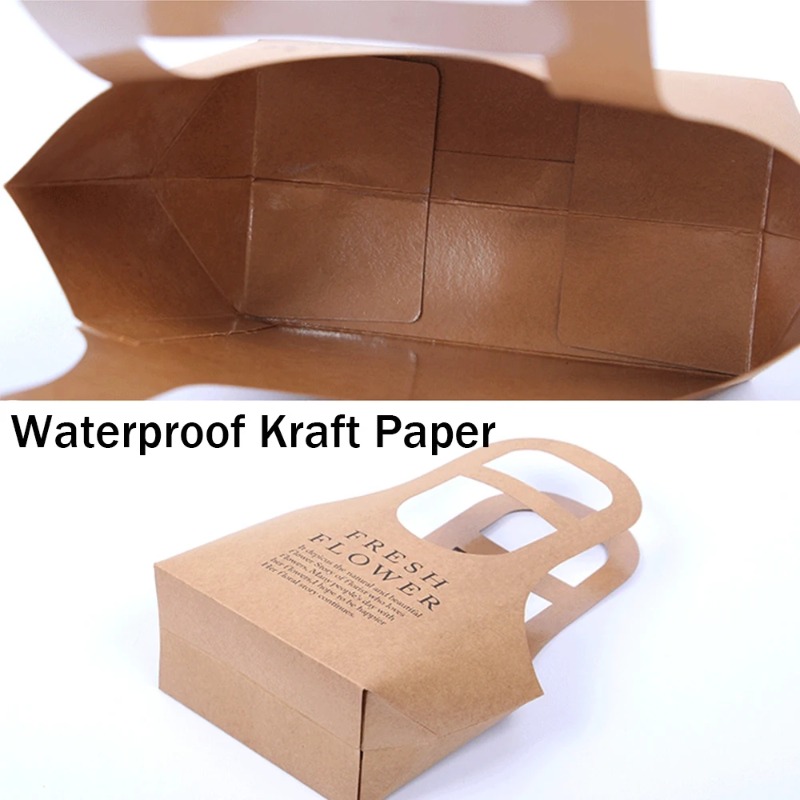 ถุงกระดาษคราฟท์ลายดอกไม้ ขนาดเ - Flower Wrap Kraft บทวิจารณ์และราคา