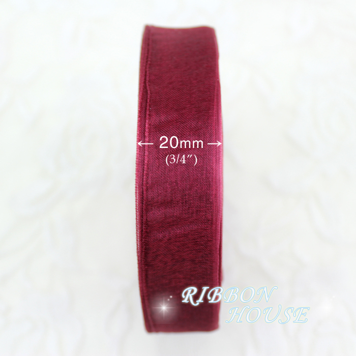 (50 หลา/ม้วน) 3/4'' (20 มม.) ร - Ribbon Organza Roll บทวิจารณ์และราคา