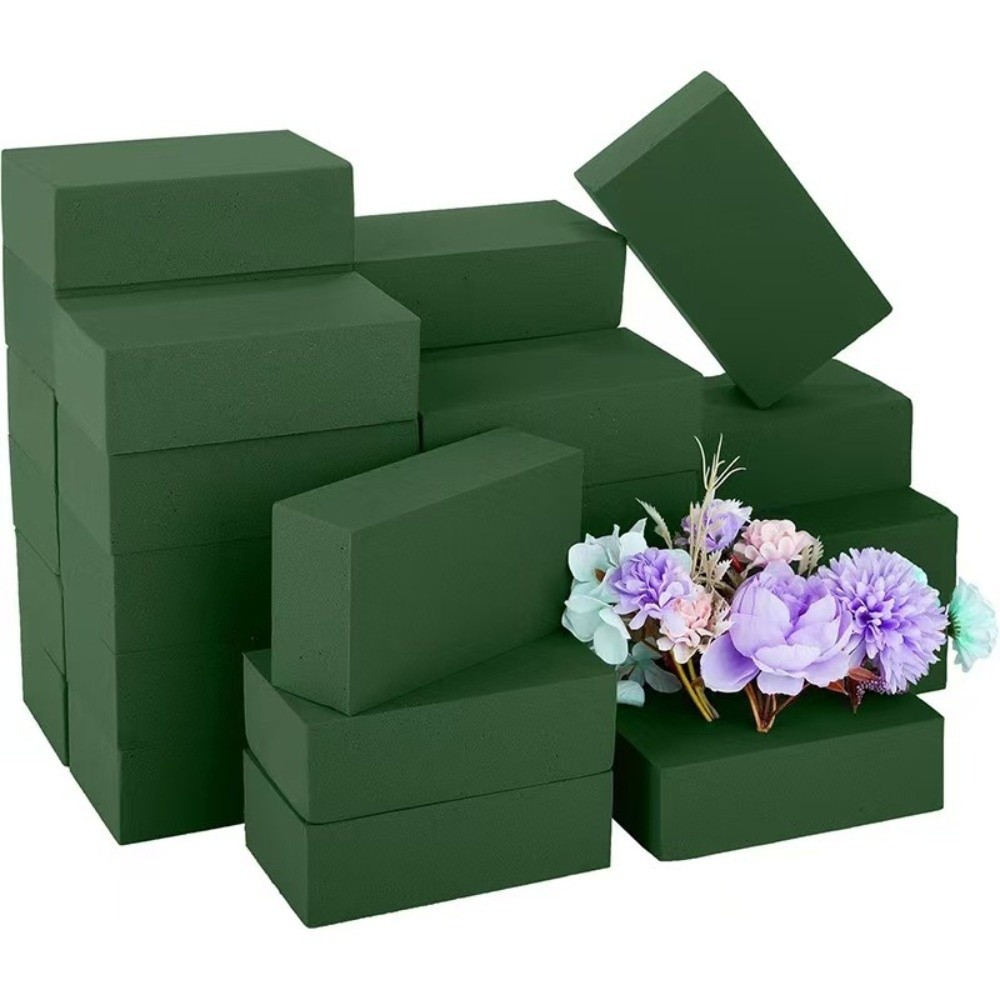 โฟมจัดดอกไม้สีเขียว รูปทรงสี่เ - Bouquet Holder Foam บทวิจารณ์และราคา