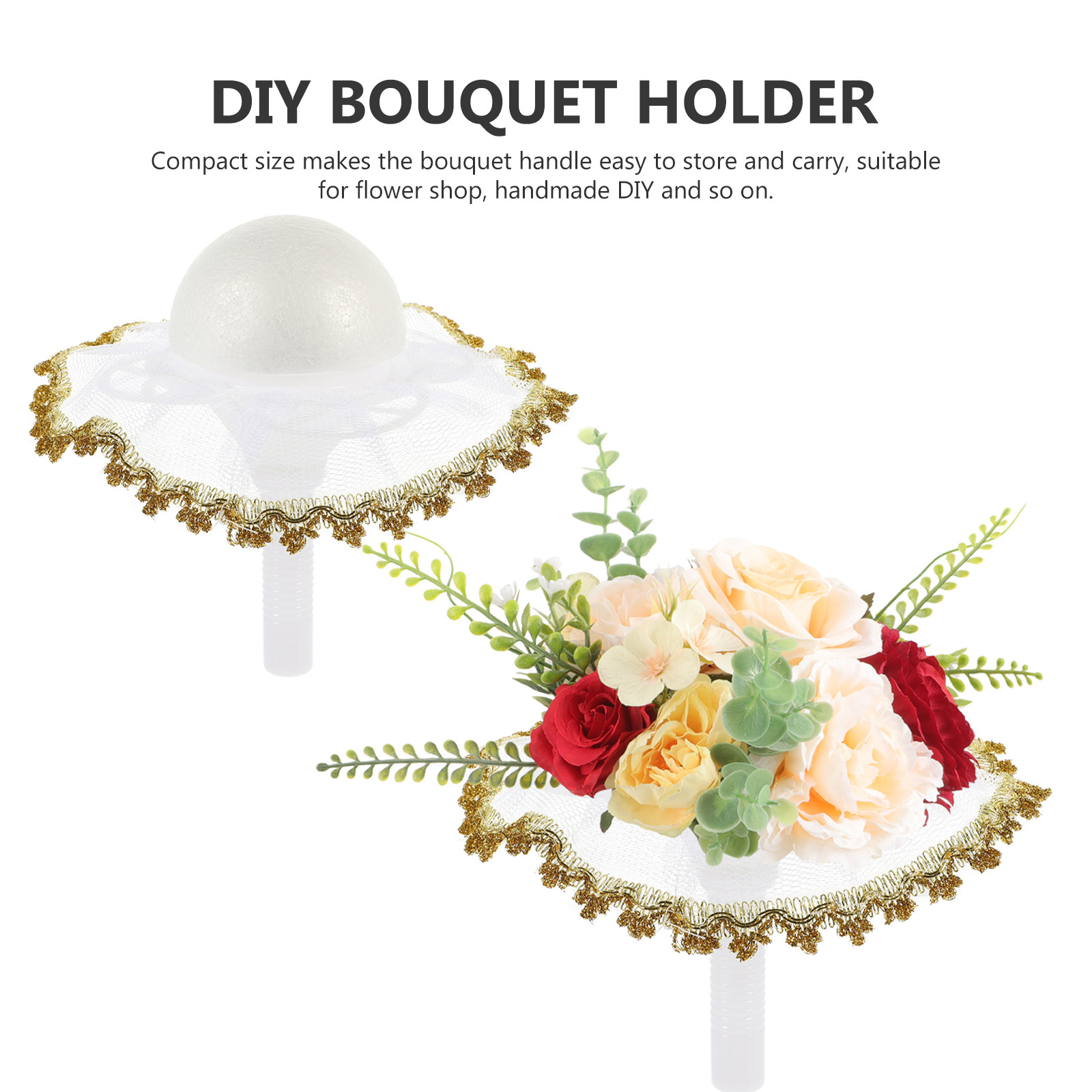 ชุดอุปกรณ์จัดช่อดอกไม้งานแต่งง - Bouquet Holder Foam บทวิจารณ์และราคา