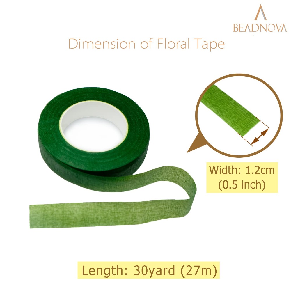 เทปดอกไม้สีเขียวเข้ม กว้าง 1/2 - Supply For Florist บทวิจารณ์และราคา
