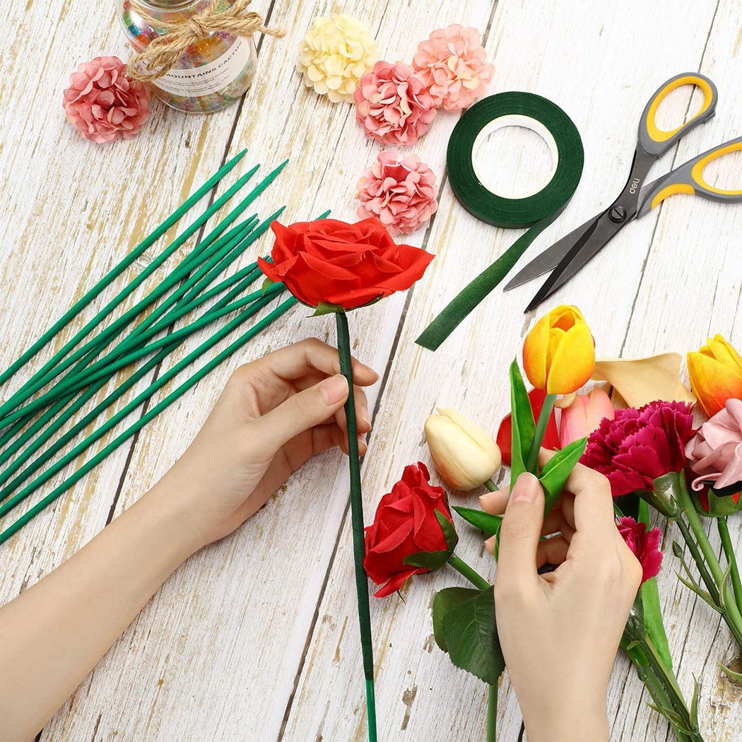 10Pcs 40ซม.พืชสีเขียวสนับสนุน  - Florist Supp บทวิจารณ์และราคา