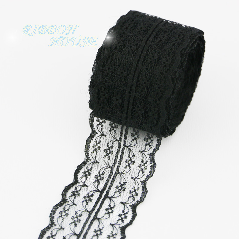 (5 หลา/ม้วน) ผ้าลูกไม้สีขาวขนา - Ribbon Organza Roll บทวิจารณ์และราคา