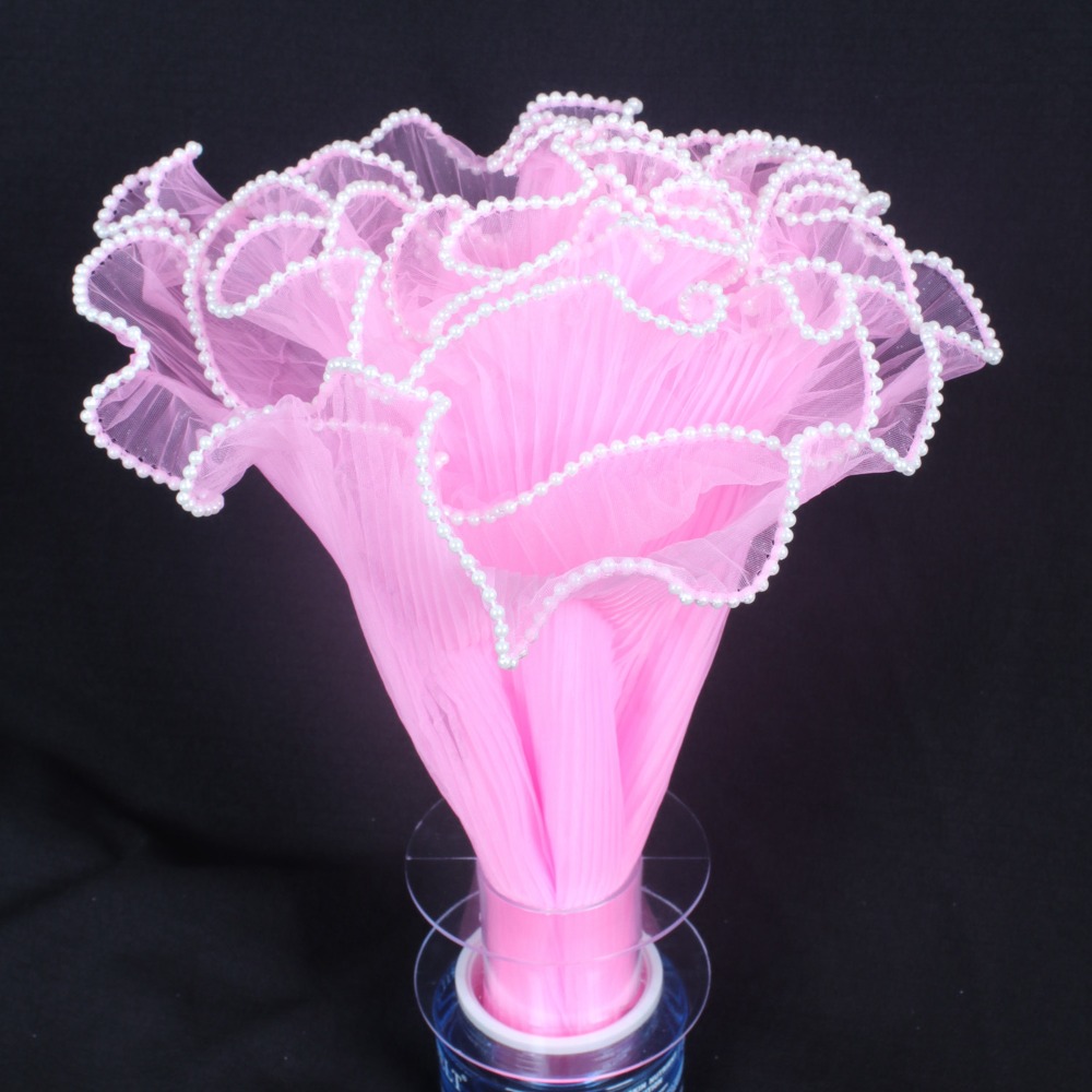 ผ้าตาข่ายลูกไม้ลายคลื่นมุก ขนา - Florist Supply House บทวิจารณ์และราคา