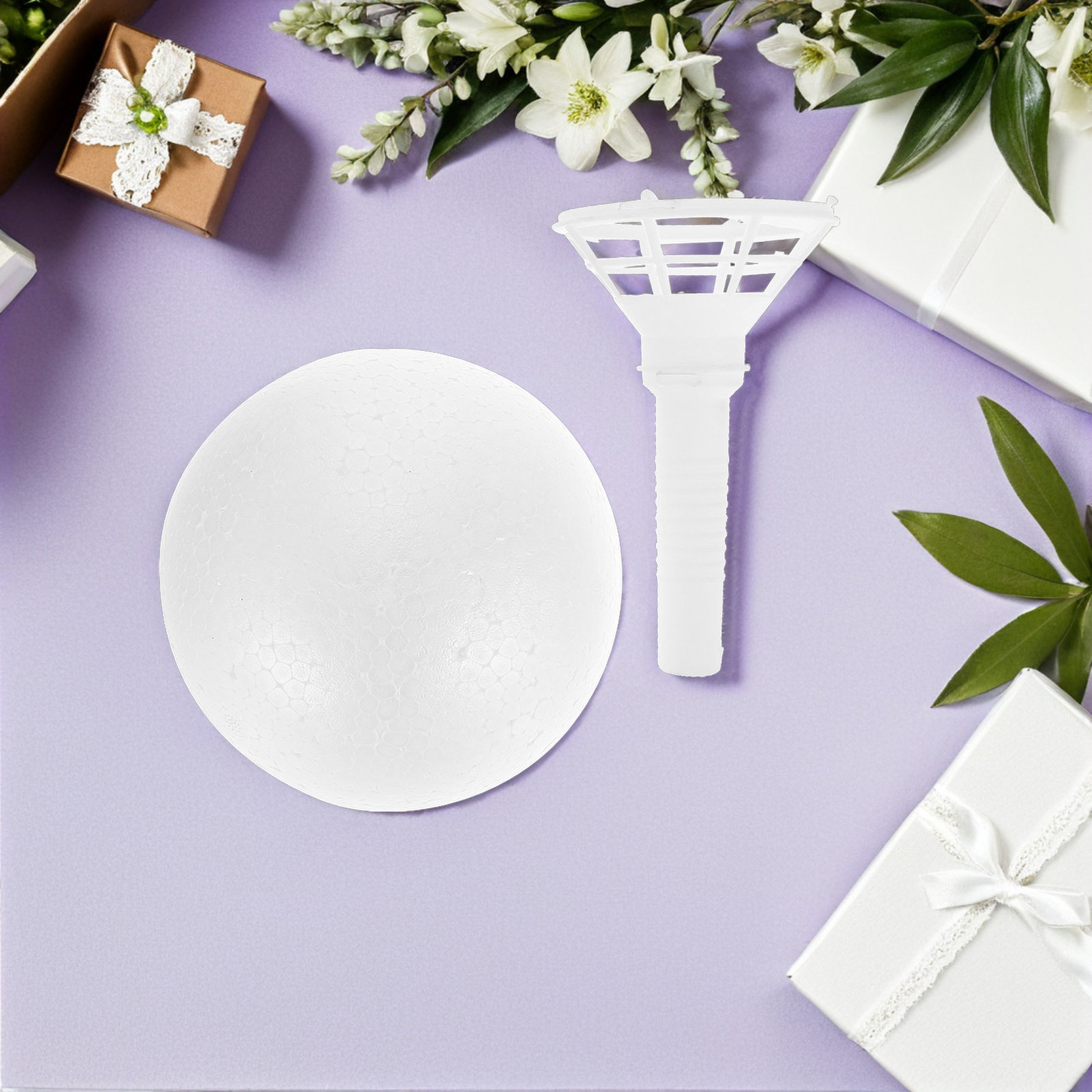 1 ชุดที่วางดอกไม้โฟมลายดอกไม้  - Bouquet Holder Foam บทวิจารณ์และราคา