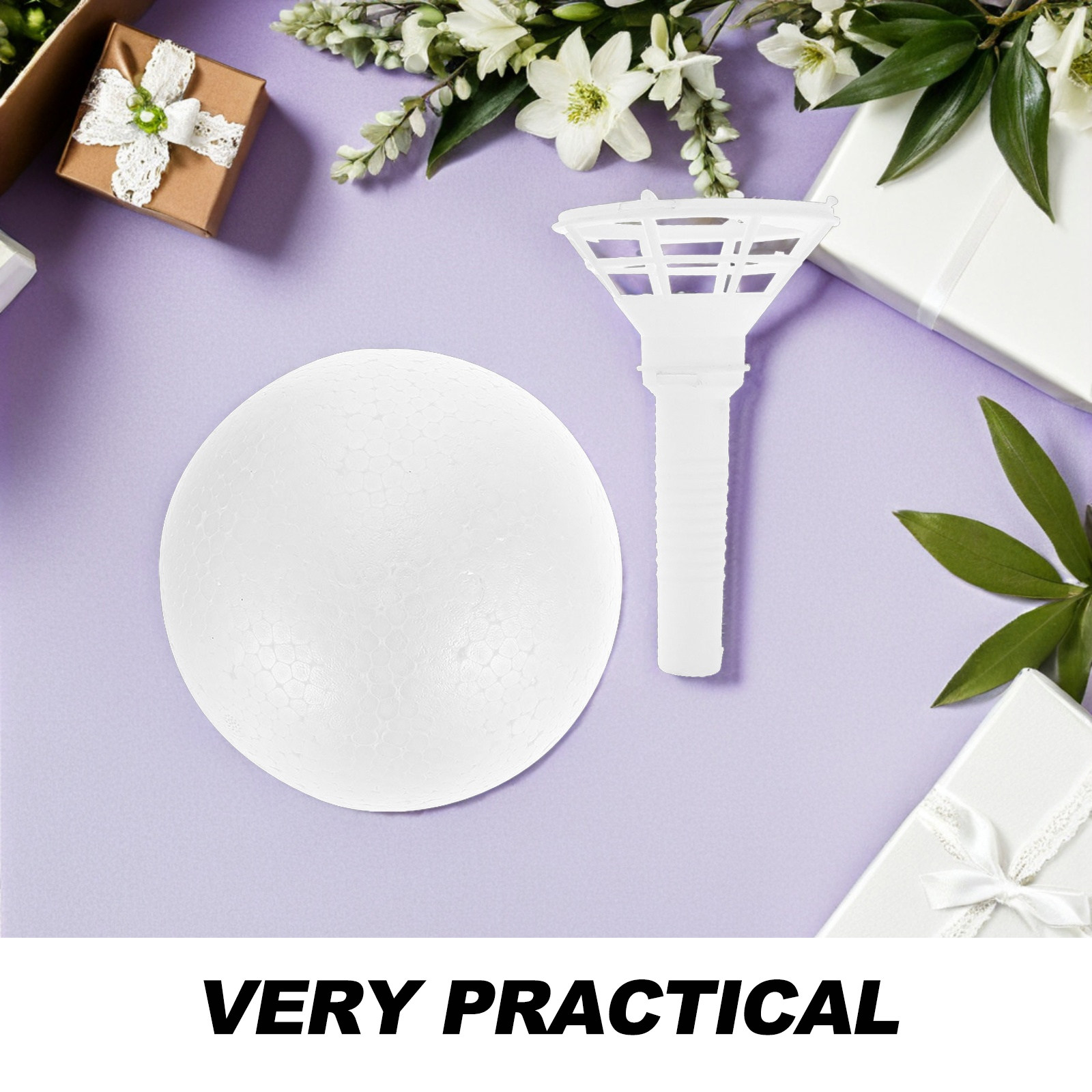 1 ชุดที่วางดอกไม้โฟมลายดอกไม้  - Bouquet Holder Foam บทวิจารณ์และราคา