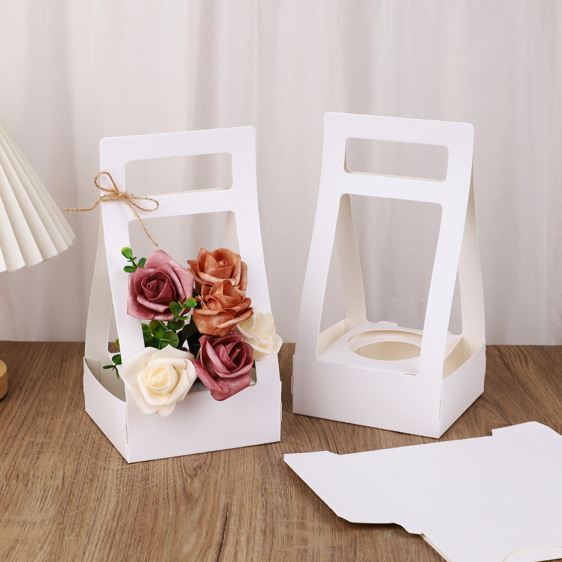 3/5 ชิ้นมือถือดอกไม้กล่องกระดา - Flower Wrap Kraft บทวิจารณ์และราคา