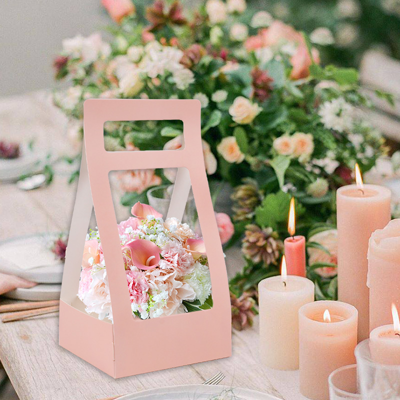 3/5 ชิ้นมือถือดอกไม้กล่องกระดา - Flower Wrap Kraft บทวิจารณ์และราคา