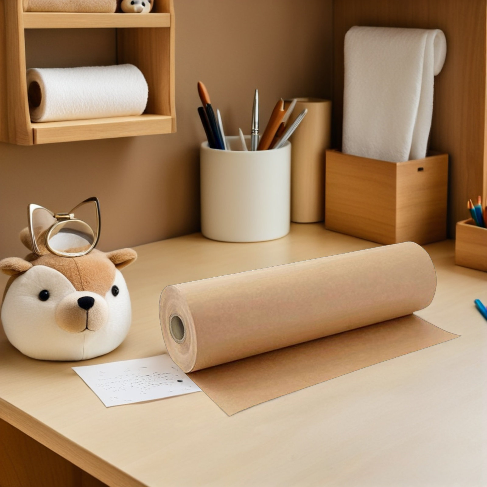 1 ม้วนกระดาษคราฟท์สีน้ำตาลวัสด - Flower Wrap Kraft บทวิจารณ์และราคา