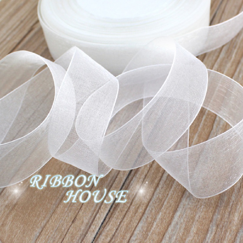 (50 หลา/ม้วน) 12/15/20/25/40/5 - Ribbon Organza Roll บทวิจารณ์และราคา