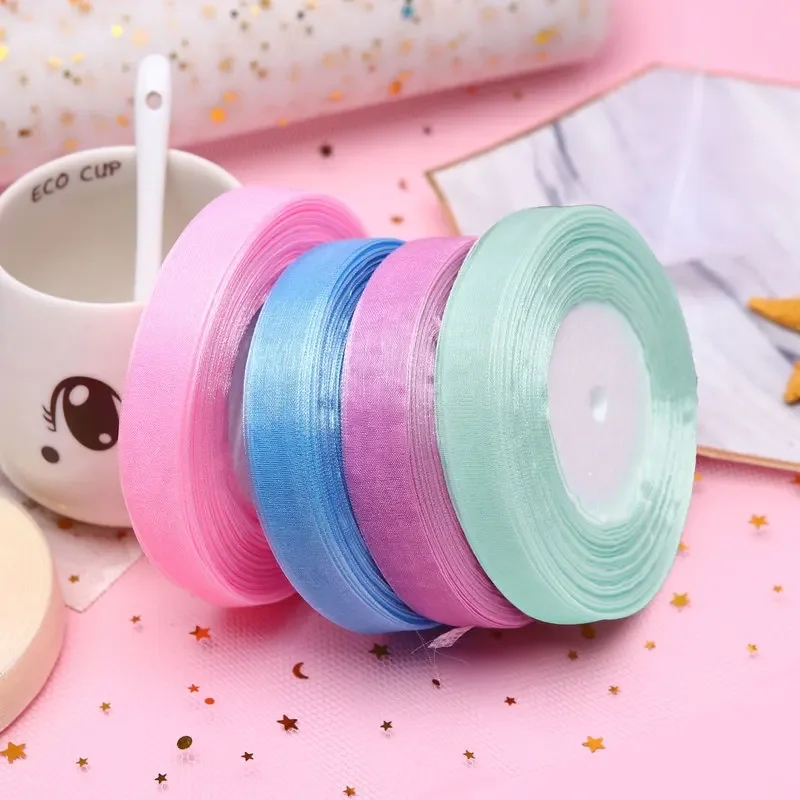 15 มม. 50 หลา/ม้วน ริบบิ้นออร์ - Ribbon Organza Roll บทวิจารณ์และราคา