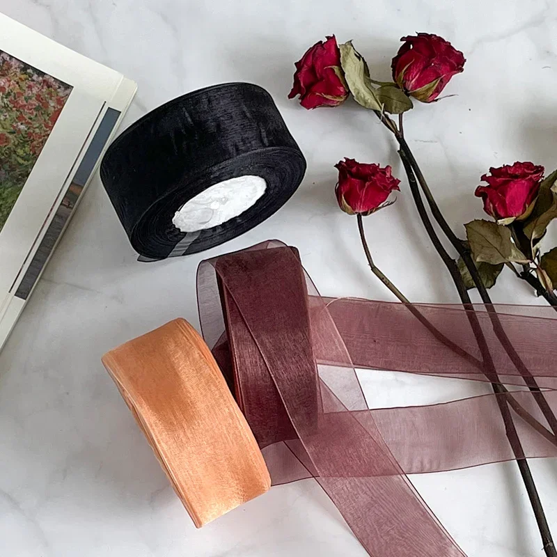 ริบบิ้นผ้าชีฟองออร์แกนซ่าขนาด  - Ribbon Organza Roll บทวิจารณ์และราคา