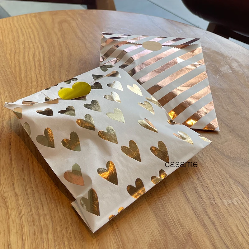 25 ชิ้นถุงกระดาษคราฟท์ขนมบิสกิ - Flower Wrap Kraft บทวิจารณ์และราคา