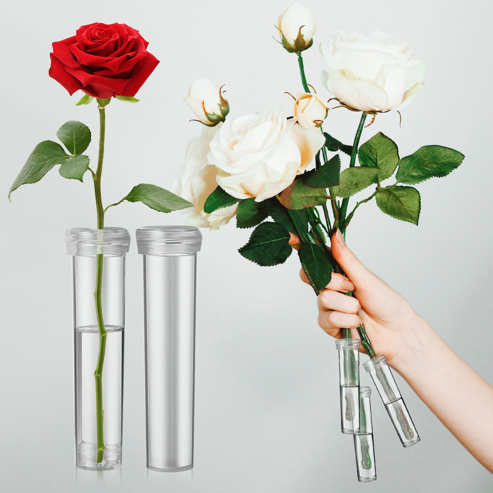 หลอดน้ำสำหรับดอกไม้ 100 ชิ้น ป - Supply For Florist บทวิจารณ์และราคา