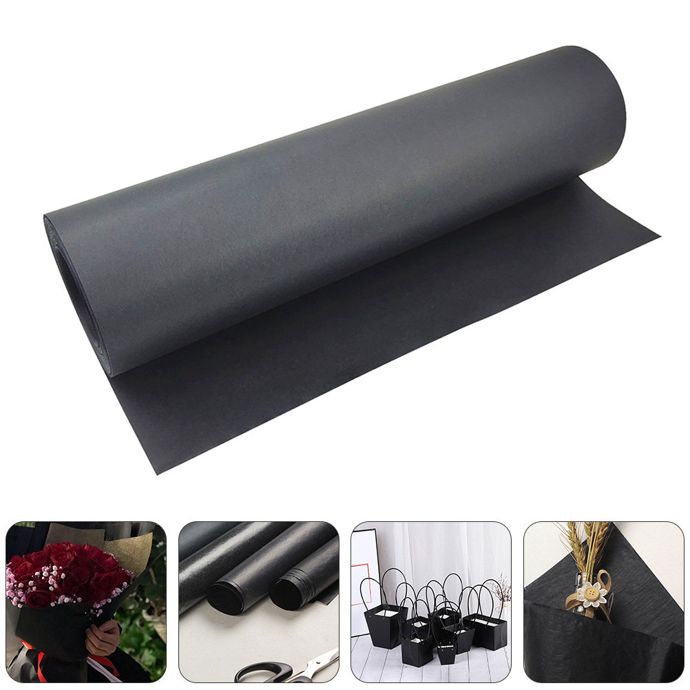 กระดาษคราฟท์สีดำ 1 ม้วน กระดาษ - Flower Wrap Kraft บทวิจารณ์และราคา