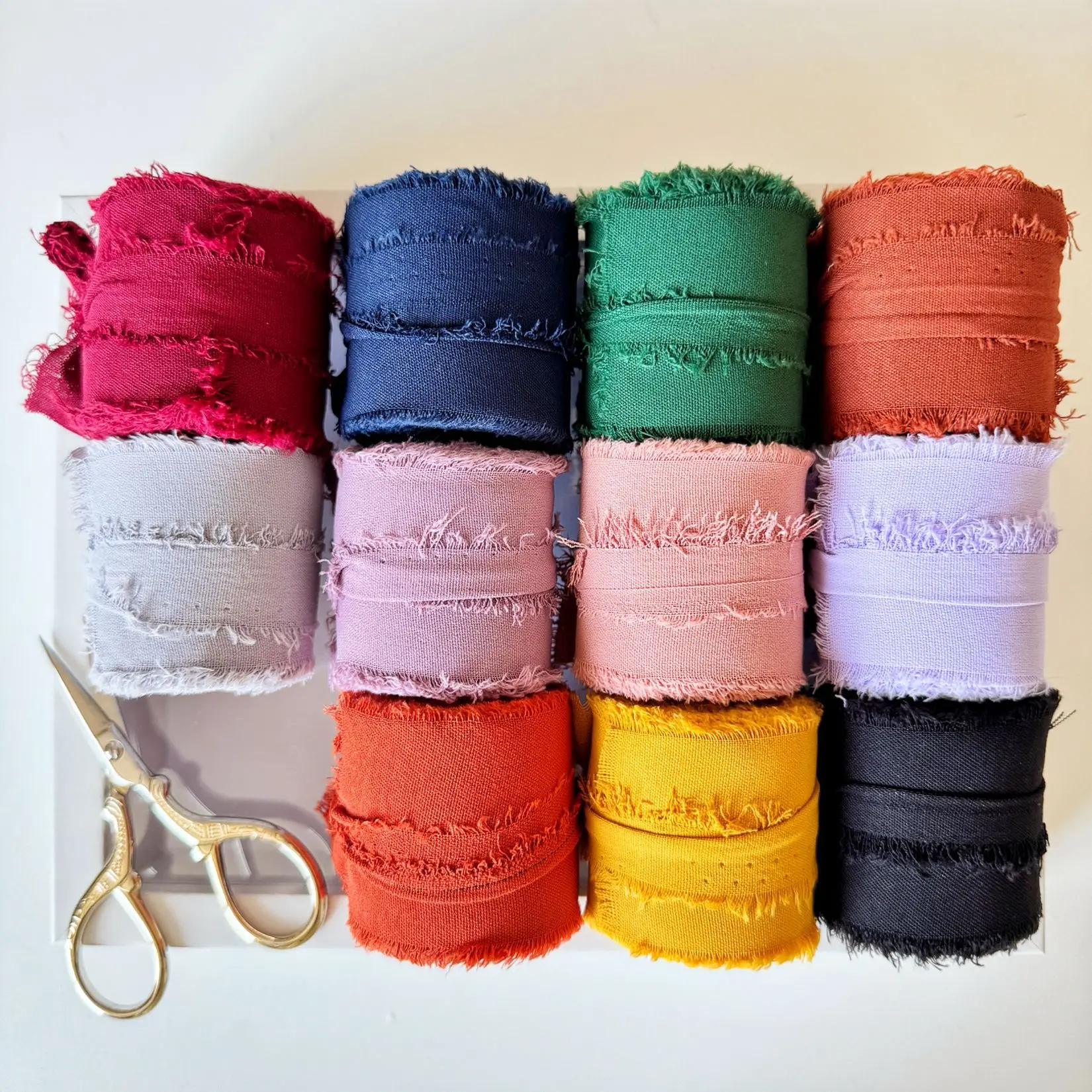 5 M/ม้วน Frayed ผ้าไหมริบบิ้นข - Ribbon Organza Roll บทวิจารณ์และราคา
