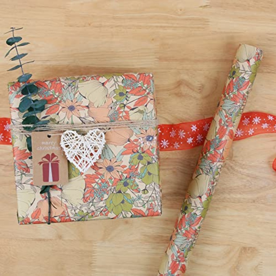 กระดาษห่อดอกไม้แบบม้วน ลายวินเ - Flower Wrap Kraft บทวิจารณ์และราคา