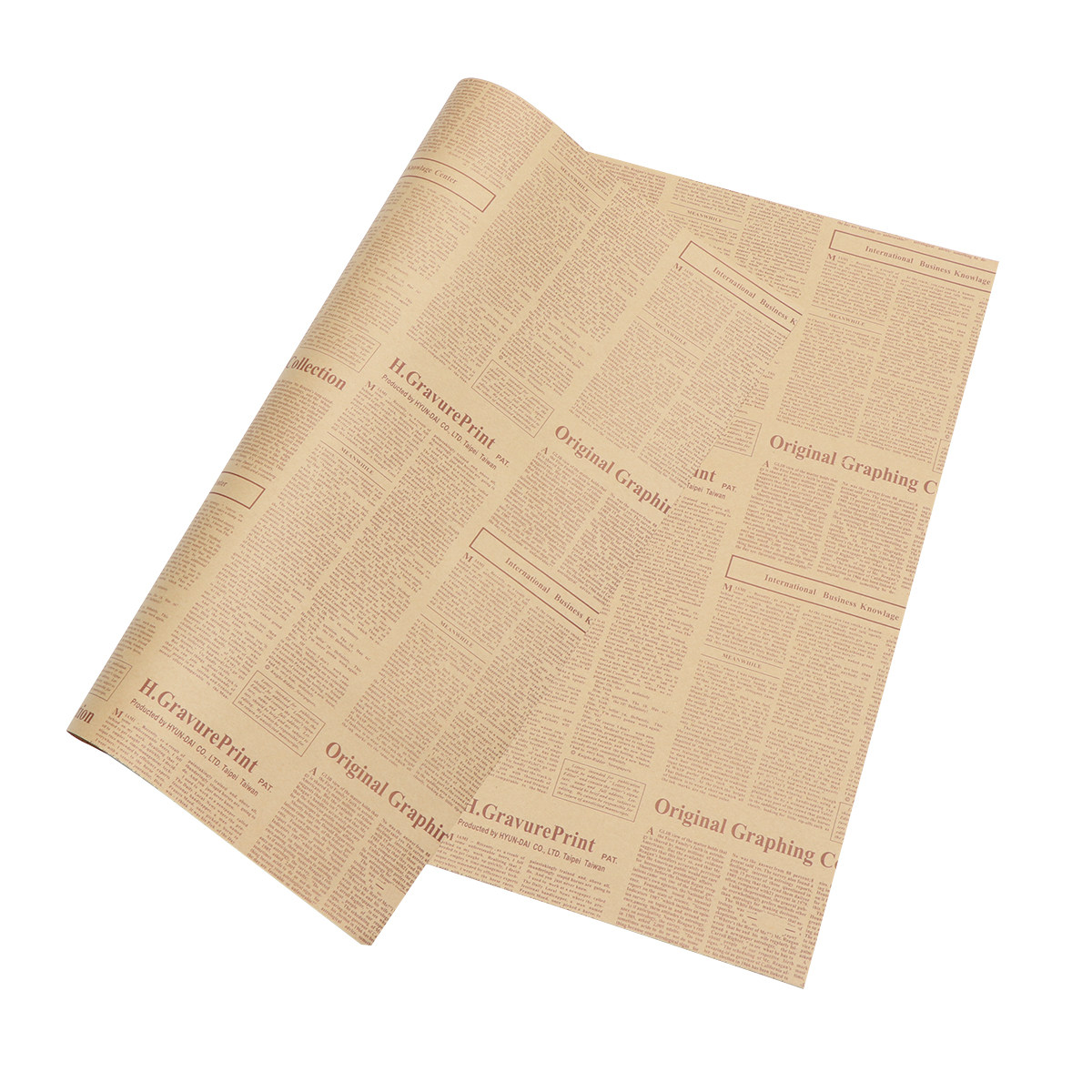 กระดาษคราฟท์ลายหนังสือพิมพ์ 40 - Flower Wrap Kraft บทวิจารณ์และราคา