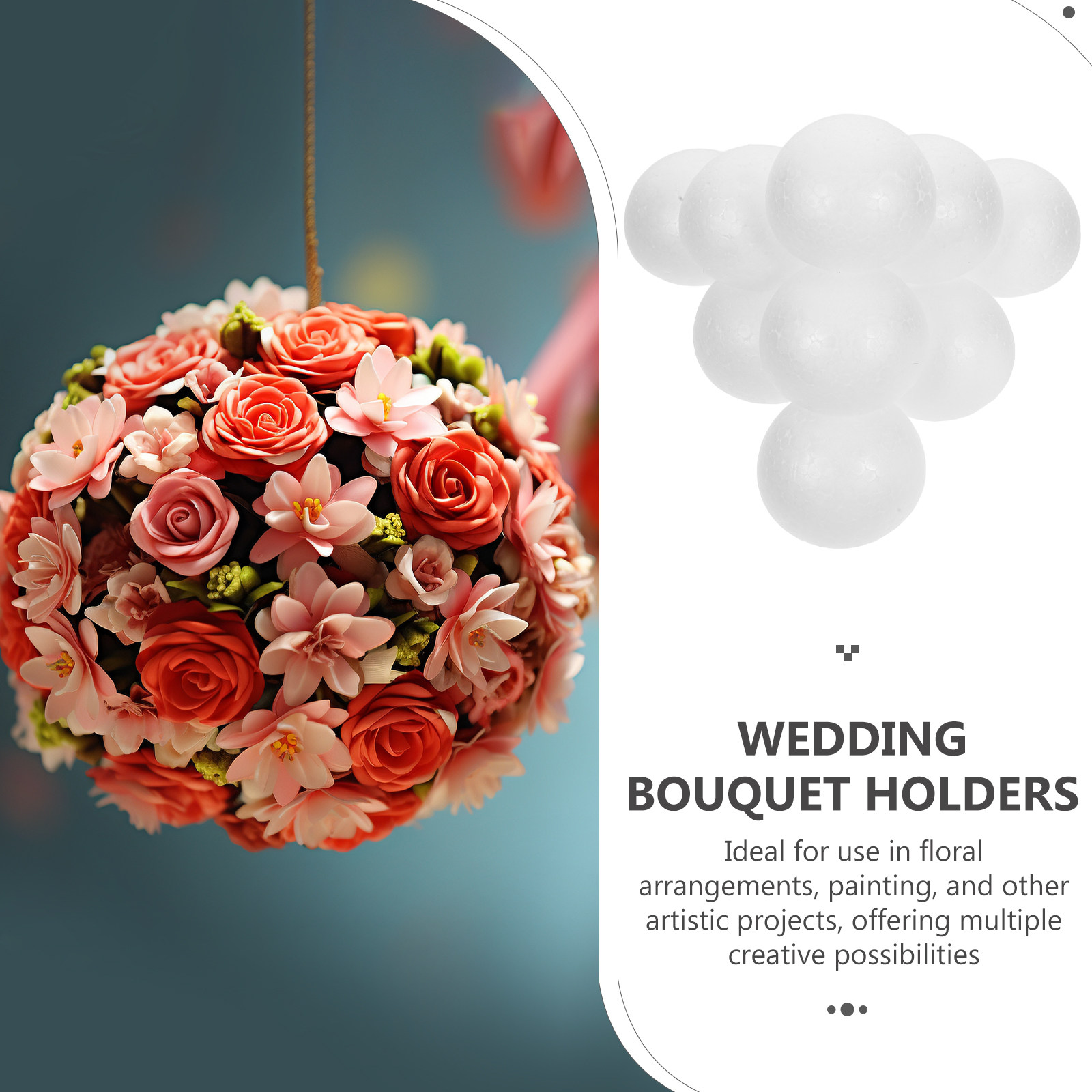 โฟมครึ่งทรงกลม 12 ชิ้น ไม่ทาสี - Bouquet Holder Foam บทวิจารณ์และราคา