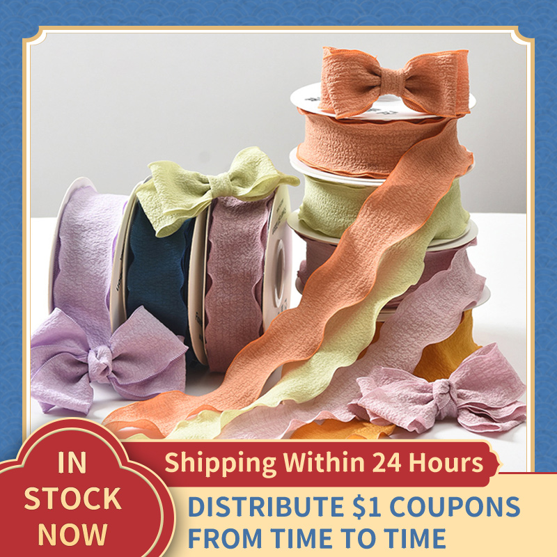 อุปกรณ์ตกแต่งผมโบว์ งานแฮนด์เม - Ribbon Organza Roll บทวิจารณ์และราคา
