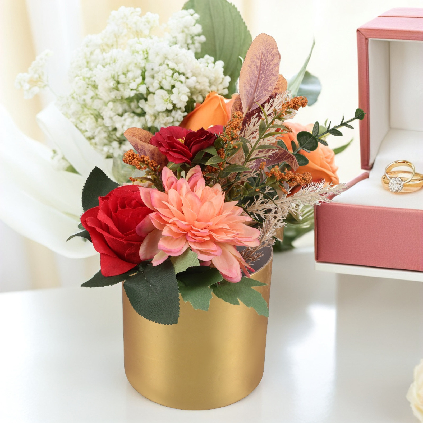 กล่องดอกไม้ทรงกลม ดีไซน์หรูหรา - Bouquet Holder Foam บทวิจารณ์และราคา