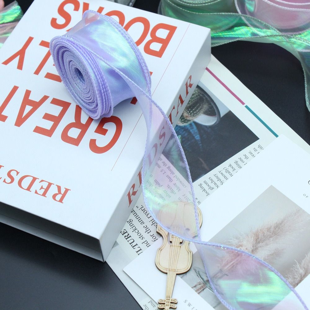 ริบบิ้นผ้าซาตินตาข่ายลายลูกไม้ - Ribbon Organza Roll บทวิจารณ์และราคา