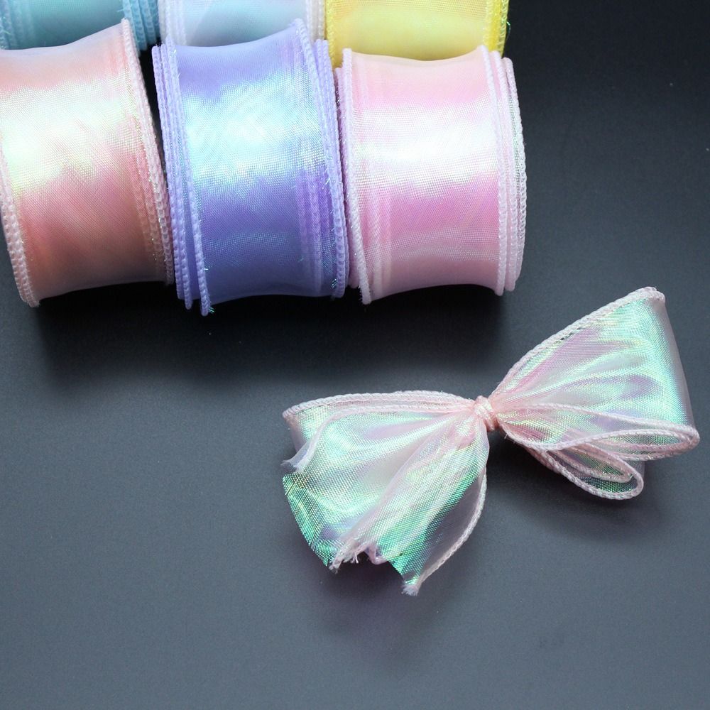 ริบบิ้นผ้าซาตินตาข่ายลายลูกไม้ - Ribbon Organza Roll บทวิจารณ์และราคา
